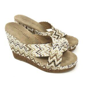 Very Volatile Wedge Sandals Slides Cork 7